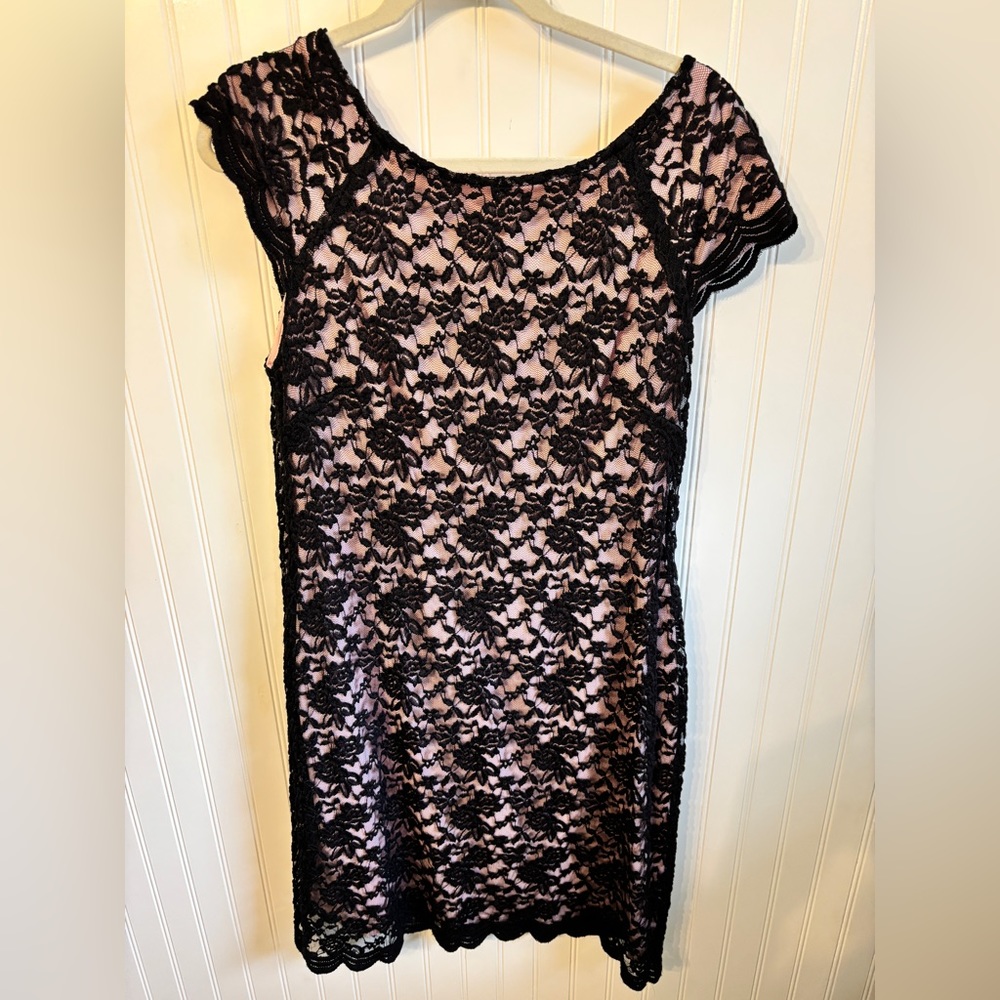 Dress Barn lace overlay dress